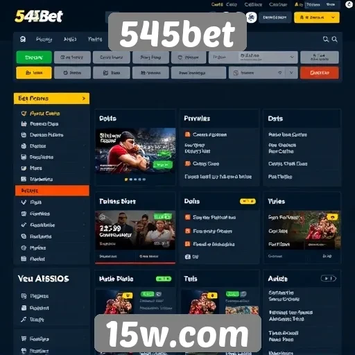 Análise das funcionalidades disponíveis no site 545bet